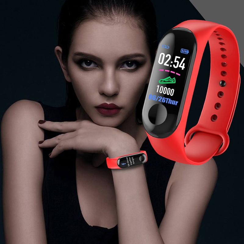 Mannen Smart Sport Horloge Bloeddruk Hartslagmeter Bericht Herinnering Bluetooth Waterdichte Mannen Vrouwen Armband Kids Pols