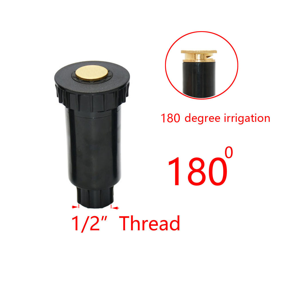 Garden Lawn Popup Sprinkler 90/180/360 Degree Irrigation Sprinkler Farm Refraction Nozzle For Watering & Irrigation: Red