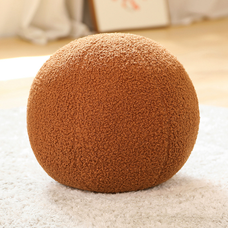 Baby Pillow Nordic Ball Pillow Studio Photography Prop Sofa Cushion Children's Room Decoration Doll P2: Red