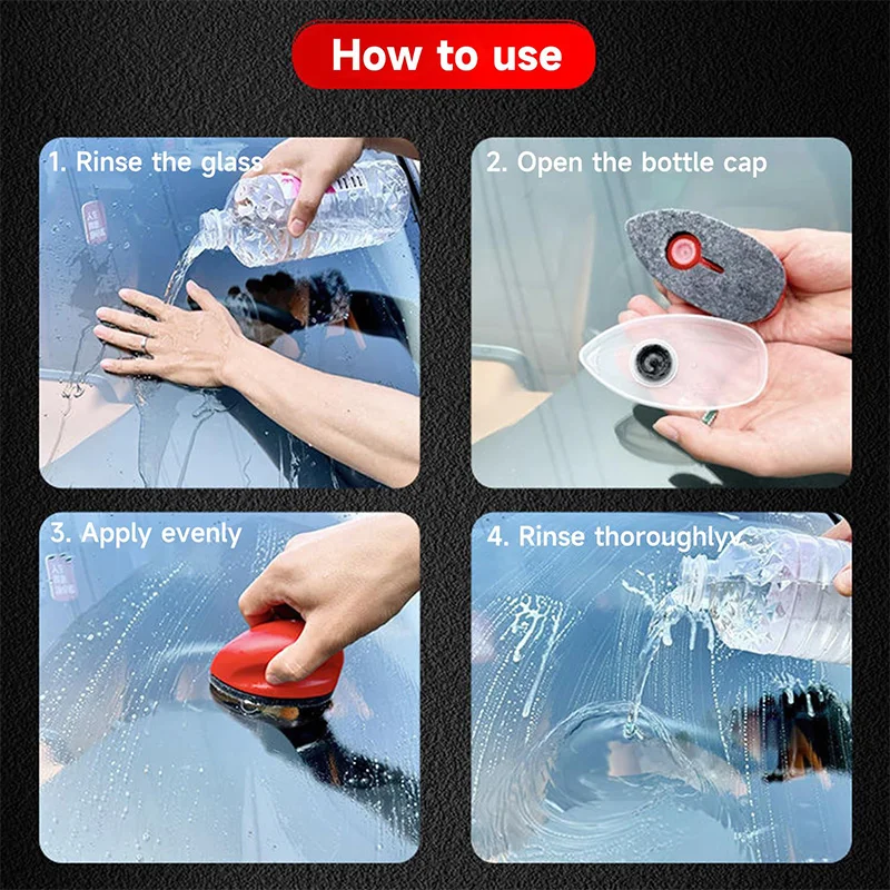 Windshield Cleaner Oil Film Cleaning Brush Set Window Supplies Automotive Liquid Clean Lenses Screens Detergent Removal Phone