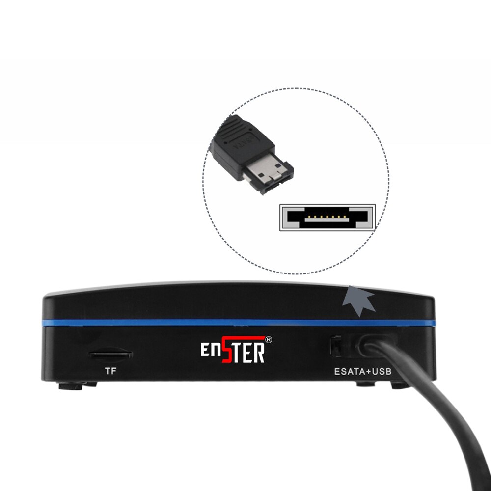 ENSTER e-SATA HDD Expansion Cable for XMEYE/ AEEYE Super Mini NVR e-SATA Port convert SATA HDD to e-SATA HDD DC5V in Swap