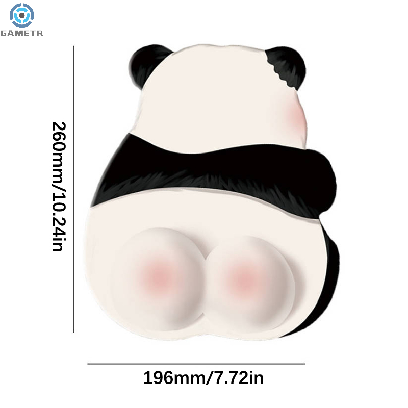Kawaii Roze Panda Muismat Siliconen Pols Muismat Leuke Antislip Computer Kantoor High-End Muismatten Voor Meisjes