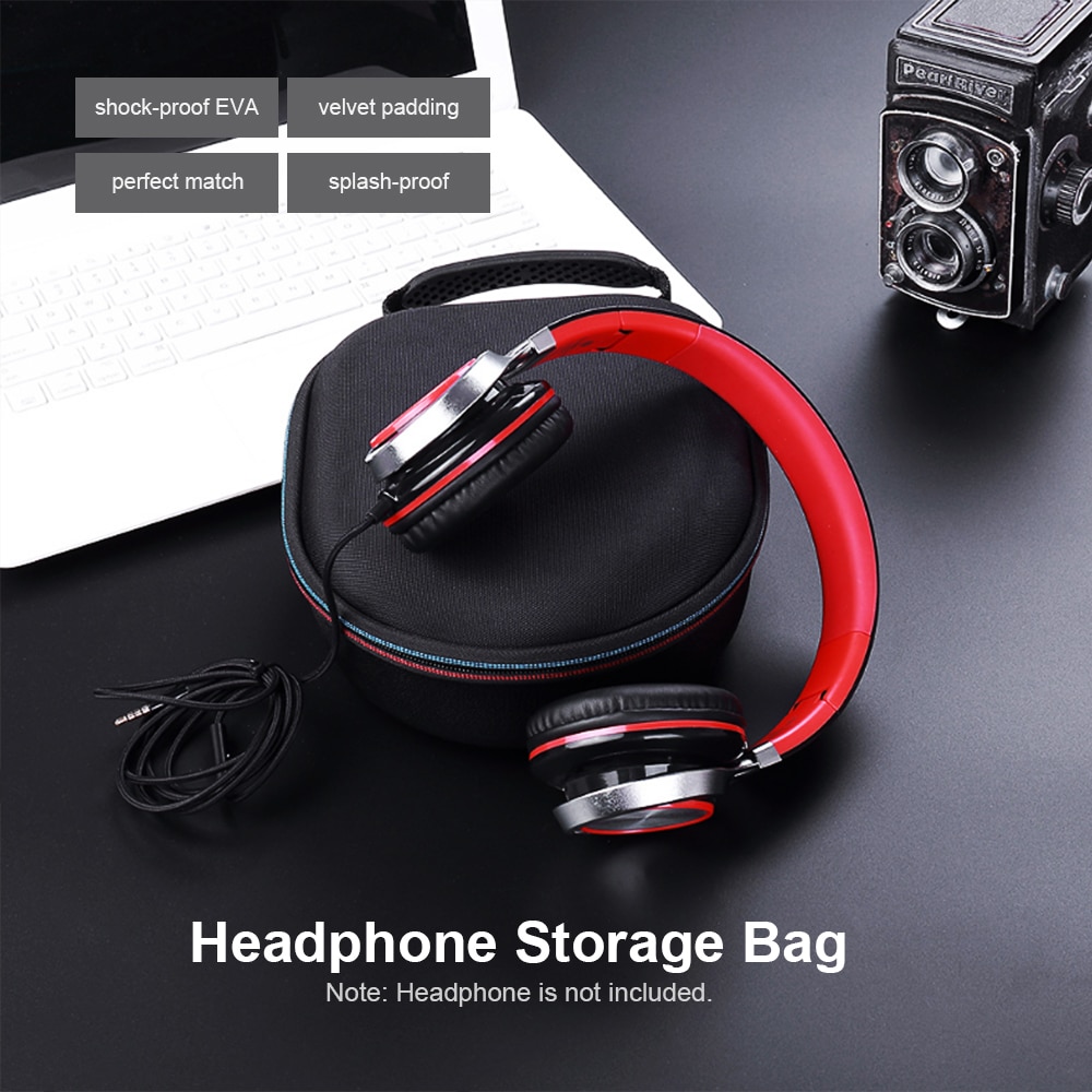 Carrying Bag Headphone Bag Case Hard EVA Headphone Cases for Travel and Home Storage