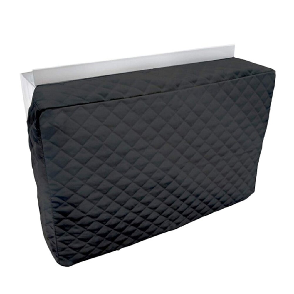 Air Conditioner Protective Cover Indoor Cooler Cover Windproof Cover for Household Appliances AUG889: Black