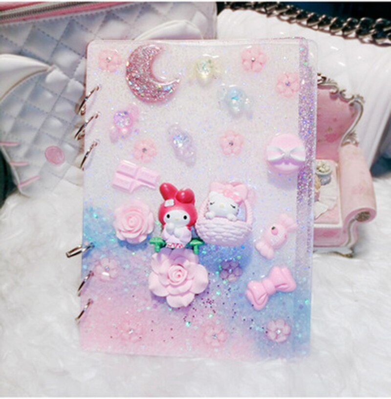 1pc gør-det-selv silikone krystal epoxy støbning notebook form  b5 a5 a6 a7 høj spejl cover form varmebestandig genanvendelig notebook form