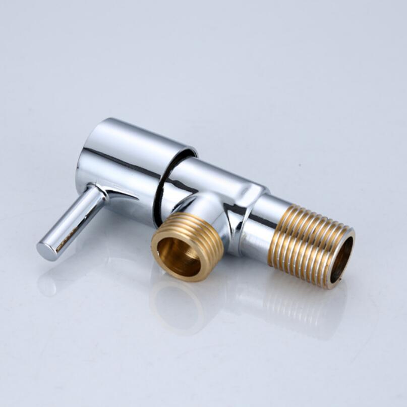 Brass Angle Valve G1 / 2 * 1/2 Water Heater Toilet Inlet Water Stop Valve Faucet Angle Valve