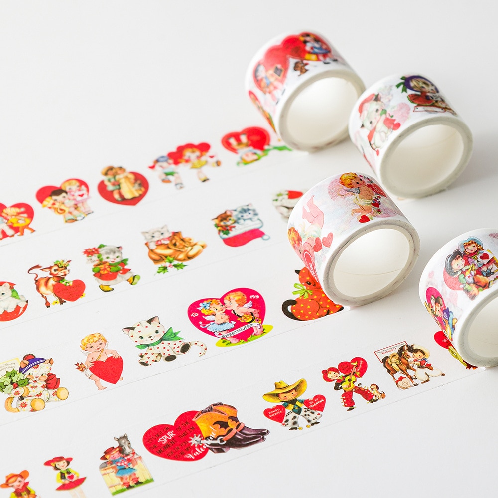 Cintas adhesivas decorativas para decoración, 1 Uds./1 lote, dulce pastel, animales encantadores, papel álbum de recortes DIY, pegatinas 3m