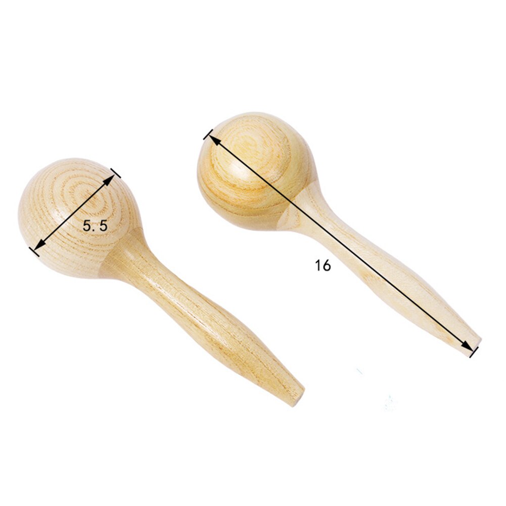 2 stk. maracas i træklatrer sandhammer percussion instrument musikalsk børnelegetøj