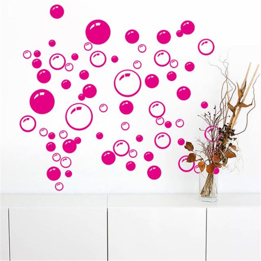DIY Bubbles Circle Removable Wall Wallpaper Bathroom Window Sticker Decal Home Decor 45*20cm