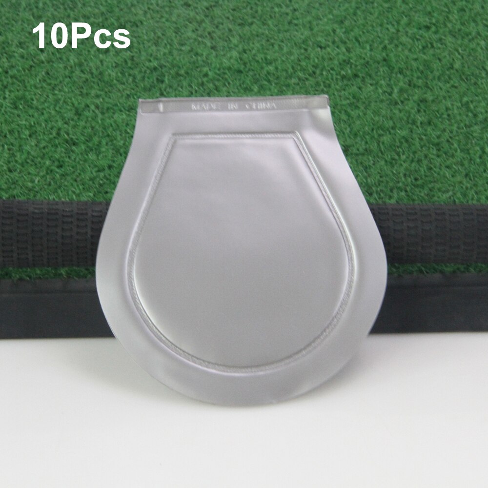 10Pcs/Lot PU Leather Golf Ball Cleaner Practical Waterproof Washable Portable Dirt Wiping Soft Lightweight Cleaning Tool: Grey