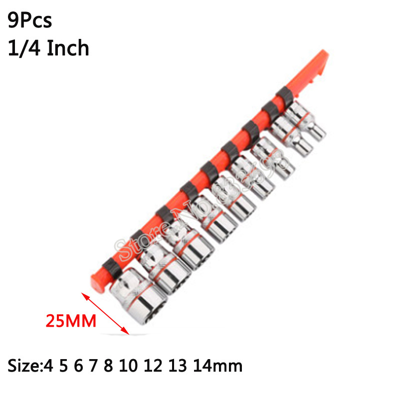 Socket Bit Joint Holder 1/4" 3/8" 1/2" Drive Adaptor Hex Shank Quick Release Adapter Converters Tool with Socket Rack Holder