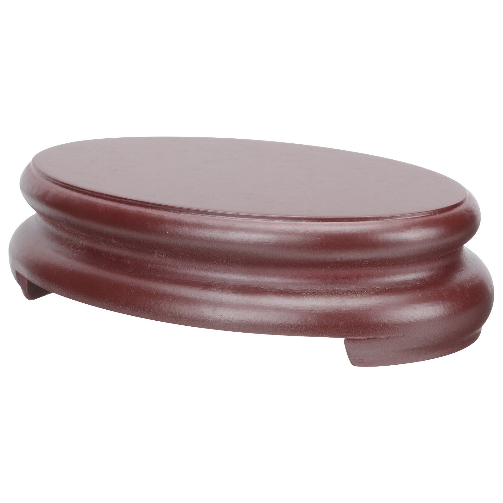 Flower Vase Pedestal Versatile Wooden Base DIY Oblong Base Statue Holder for Home Shop Office