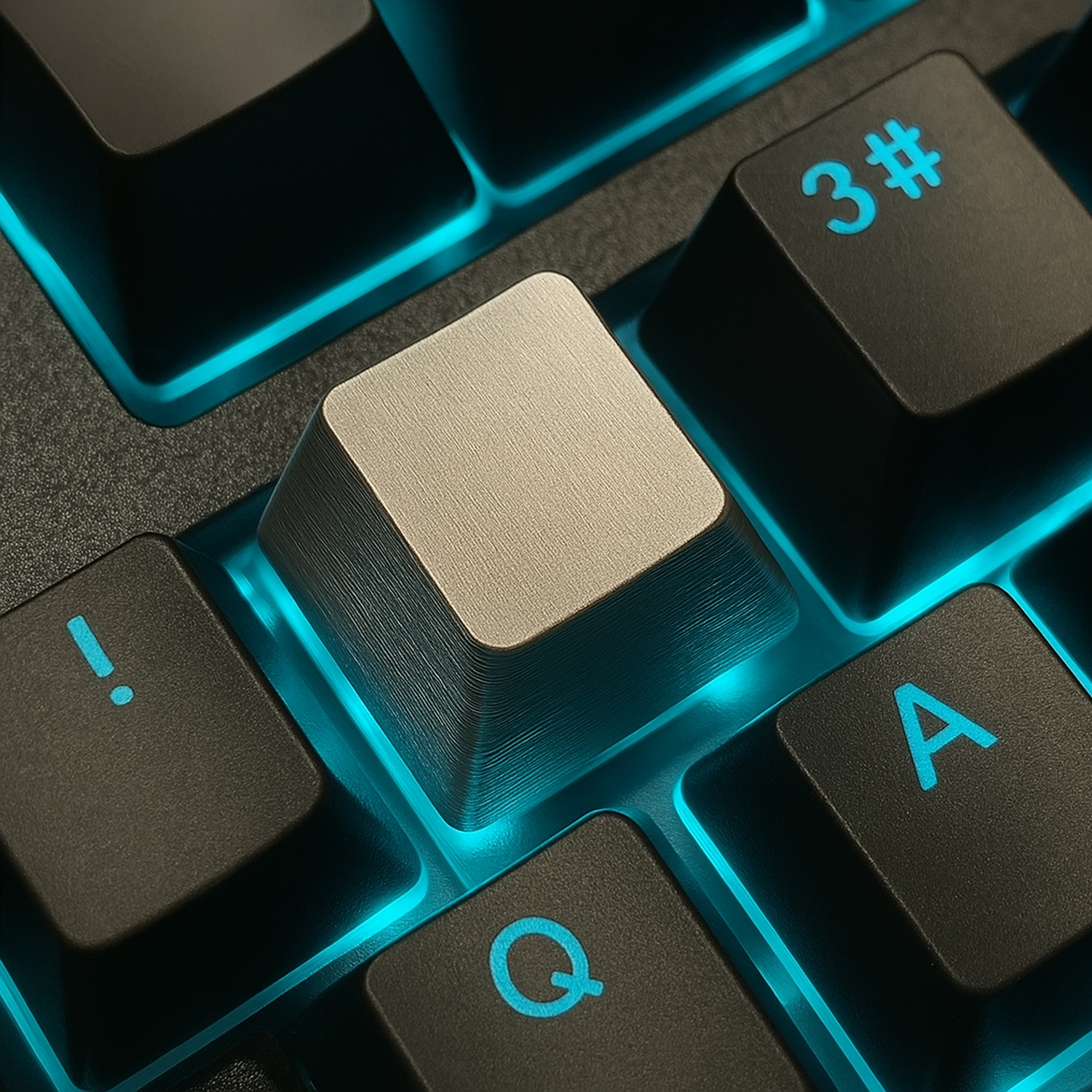 1/2/3 luksuriøse spilltastaturer i aluminiumslegering, tastehetter, universelle metall-sølvfargede mekaniske tastaturer med modifikatorer og tastetrekker