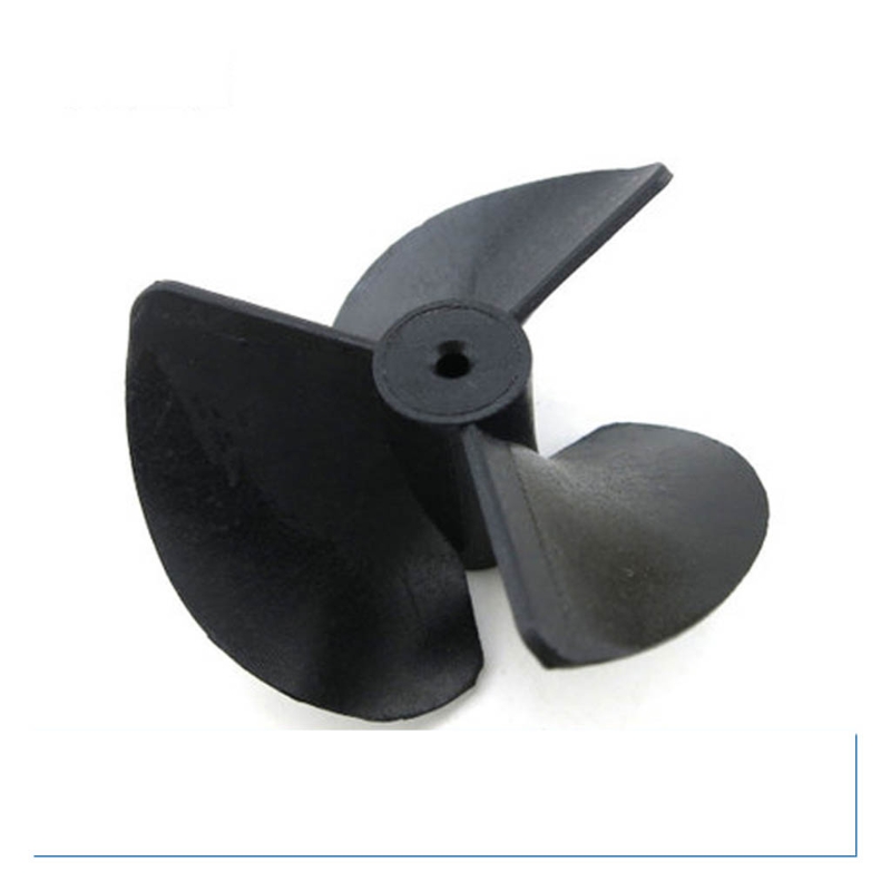 Hélices professionnelles à 3 pales avec trou d'arbre 2mm, en Nylon Durable pour bateau, en plastique en forme