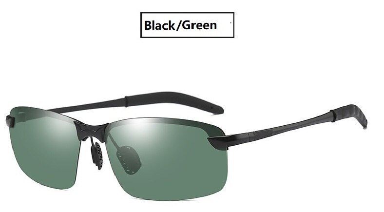 Driving Glasses Polarized night Driving Sunglasses Men Women Anti-glare Night Driver Goggles gafas Enhanced Light Glasses: Blackgreen