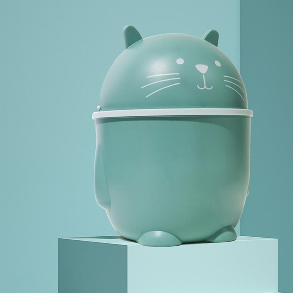 Practical Rubbish Bucket Cute Widely Use Trash Can Large Capacity Waste Container Desk Dustbin Garbage Bucket