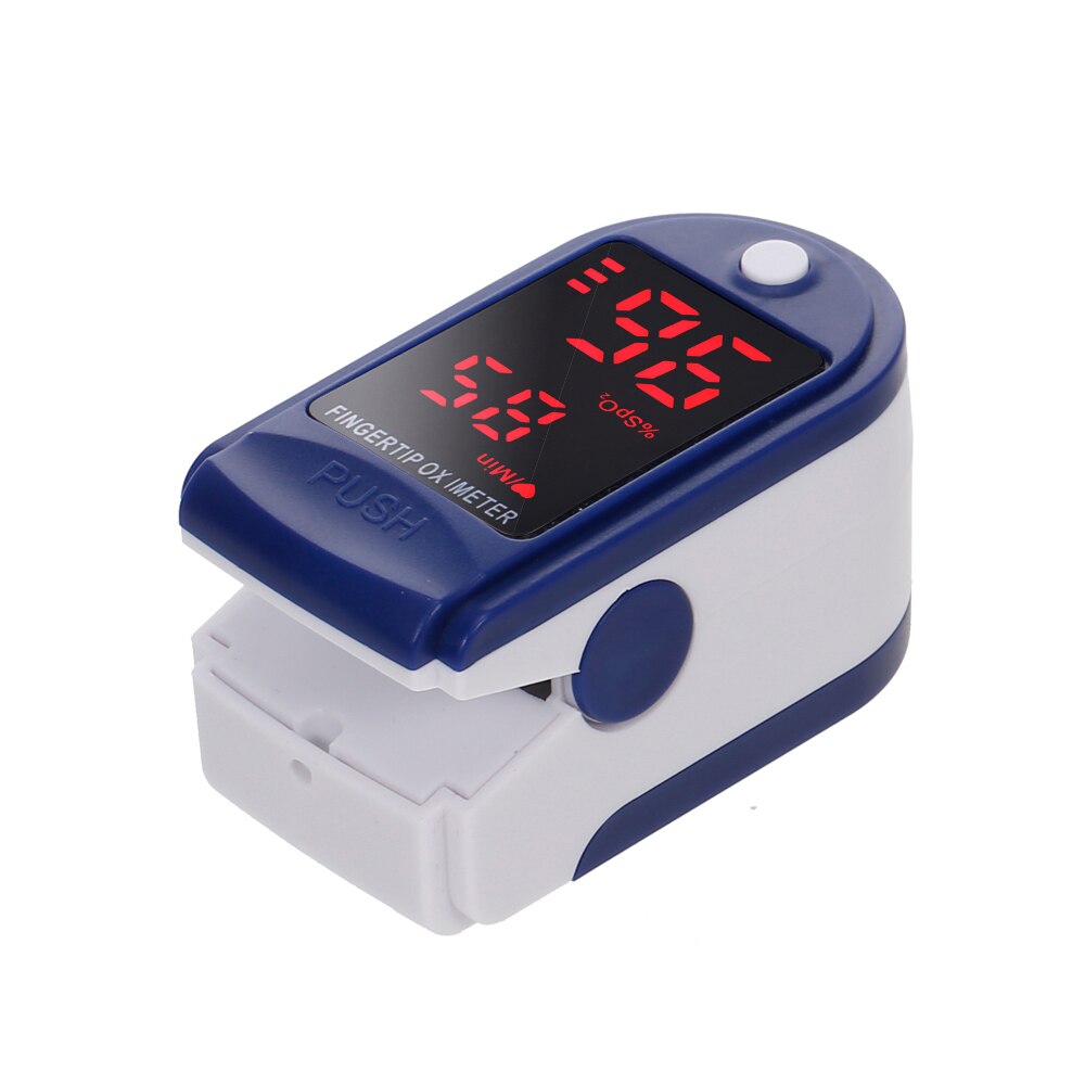 Portable Pulse Oximeter TFT LCD Display Finger Oximetry Blue SPO2 Oxygen Measurement Blood Pressure Heart Rate Monitor: Blue 02