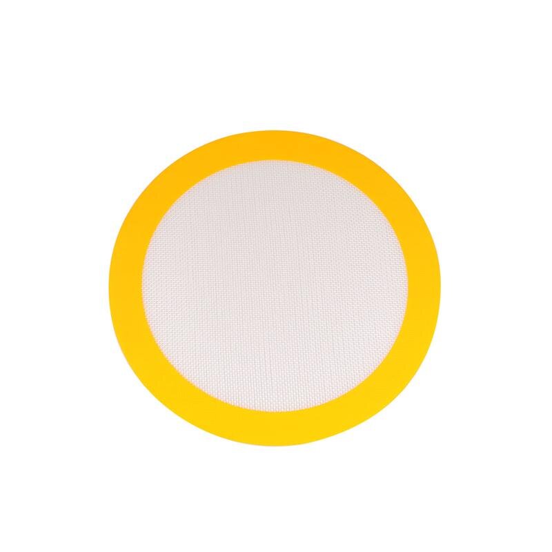 Oven Baking Mat Silicone Round Baking Pads Pizza Non-Stick Heat Resistance Baking Liners For Home Bakery Random Color: 25.4CM