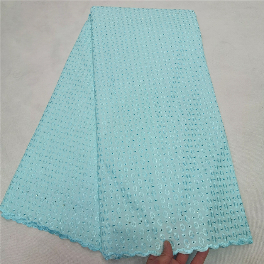Zwitserse Kant Stof Satijn 100% Katoen Borduren Afrikaanse Katoen Stoffen Zwitserse Voile Kant Populaire Dubai Stijl 5 Yards: 13