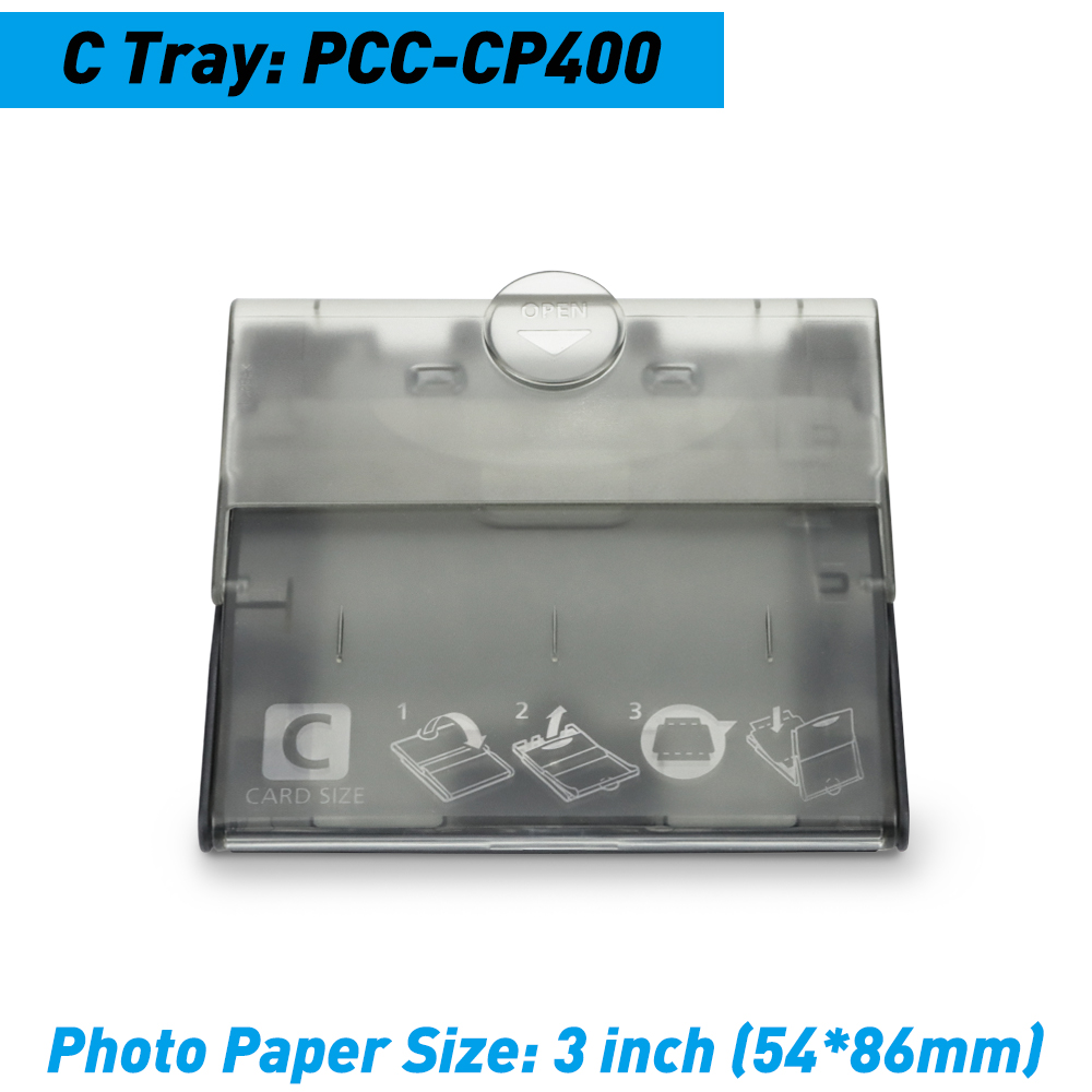 Paper Input Tray Fit for Canon Selphy CP1300 CP1200 CP1000 CP910 CP900 Photo Printer Tray 3/5/6 inch Postcard Size 3 inch Tray: C Tray 3 inch