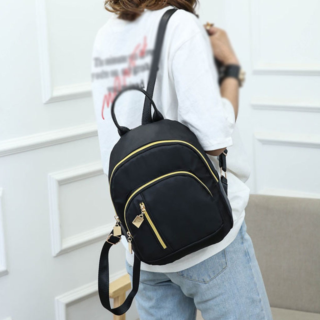 Backpack Women Solid Color Multi-Function Casual Ladies Backpack and Trend girls Backpack