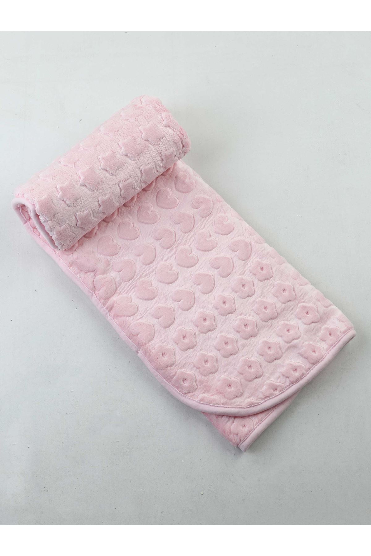 Pink Plush 120x100 cm Girl Baby Blanket: Default Title
