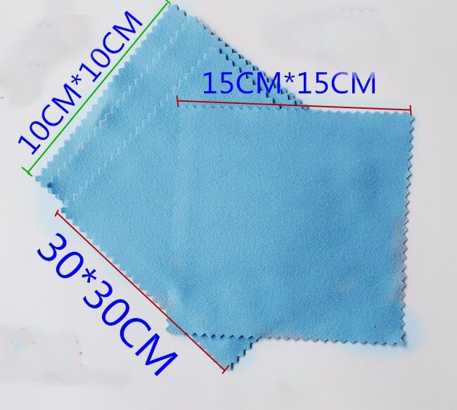 Tissu d'application de revêtement de verre, agent de revêtement cristal, couche de verre microfibre, nano tissu daim pour voiture (10 pièces/couleur LOblue)