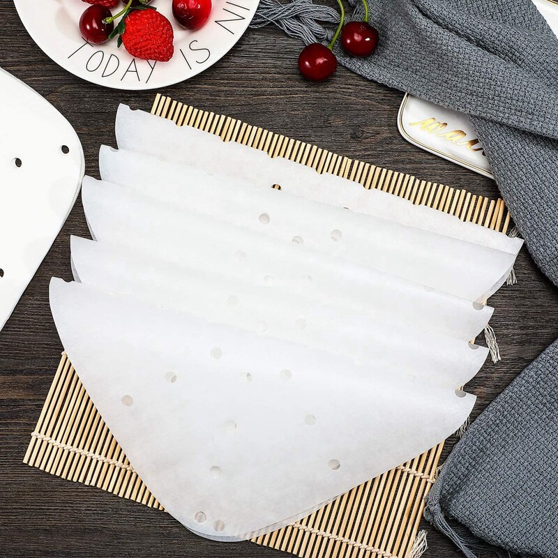 200 Pcs Air Fryer Liners 7.5/8.5 Inch Air Fryer Parchment Paper Square Steaming Paper for Air Fryer Steaming Basket