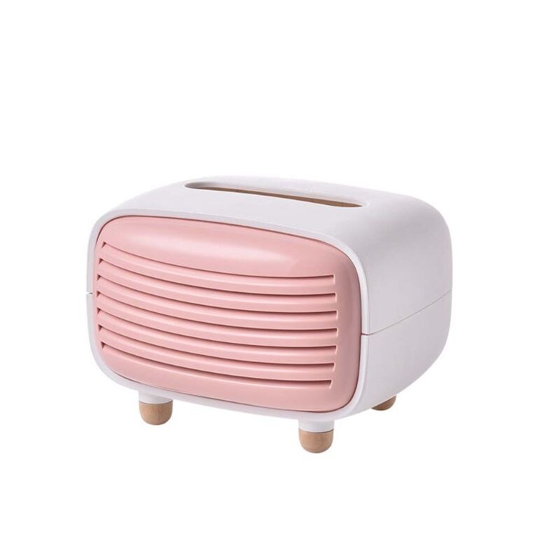 Vintage Radio Facial Tissue Box Cover Napkin Holder Organizer Paper Towel Dispenser Container for Bathroom Car Office Home Decor: PK