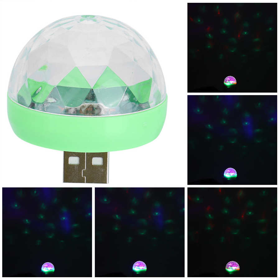 Grow led akvarium led grow glödlampor usb festljus miniboll ljudkontroll färgglad dj ljus för brithday wedding club
