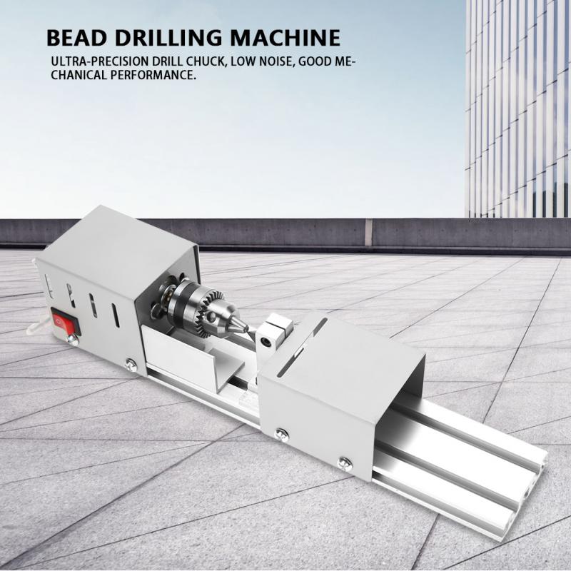 Mini Perlen Bohrer Maschine Bohren durchlöchern Werkzeug DIY Holz Bohrer Schmuck Perlen Polieren Bohren Werkzeug UNS Stecker 110-240 V