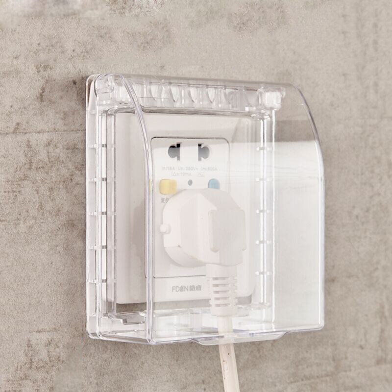 Plastic Wall Switch Waterproof Cover Box 86Type Wall Light Panel Socket Flip Cap
