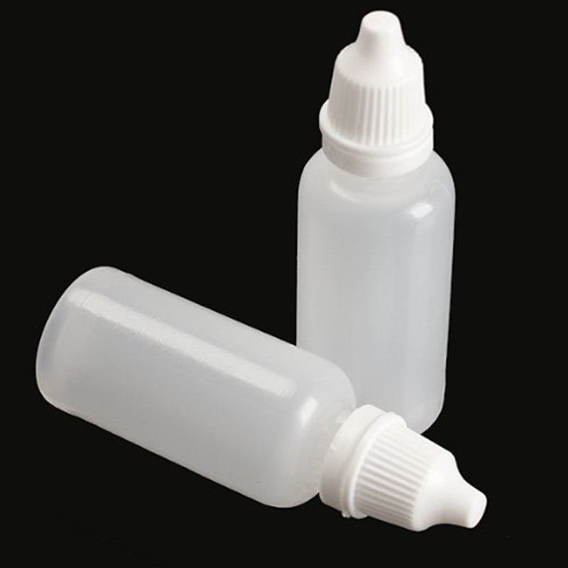 10 Plastikflaschen 100 ml eckig aus HDPE, natur, G25, Klappscharnierv, 11,23