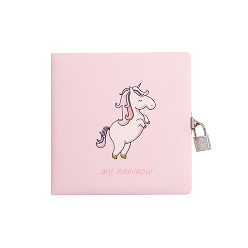 Cute DIY Agenda Diary Planner Organizer Notebook and Journals for Girls Boys School Note Book Kawaii Personal Notepad with Lock: Style 02