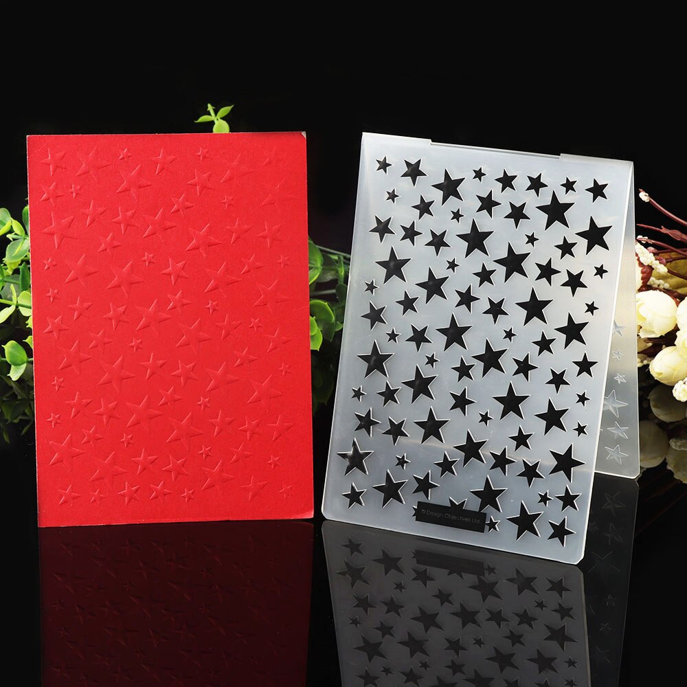 1PC Various Pattern Plastic Embossing Template DIY Scrapbook Paper Craft Album Cards Handcraft Plastic Template