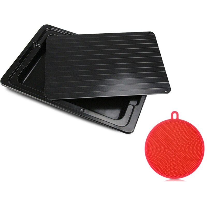 Rápido descongelación bandeja deshielo comida congelada carne fruta rápida descongelación placa Junta descongelar cocina Gadget de herramienta