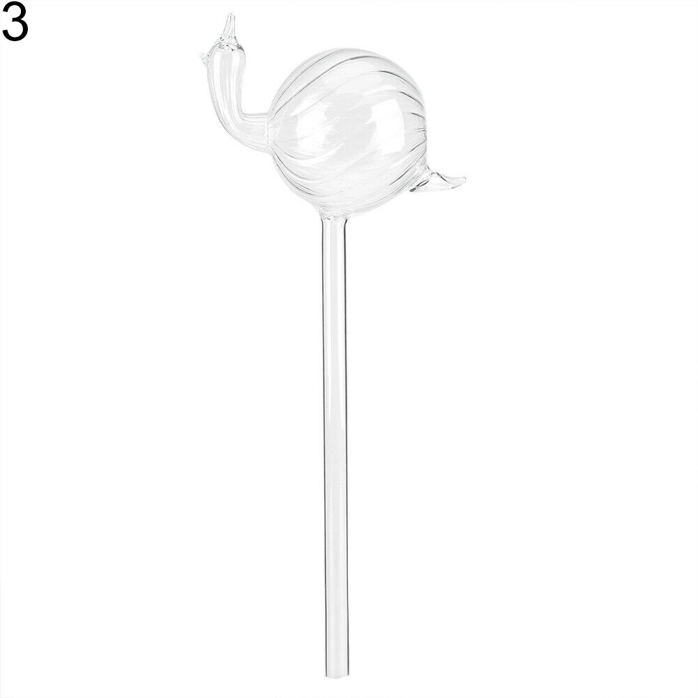 Nette Glas Schnecke Vogel Schwan Pflanzen Selbst Bewässerung Tropf Blume Wasser Zubringer Werkzeug: 3