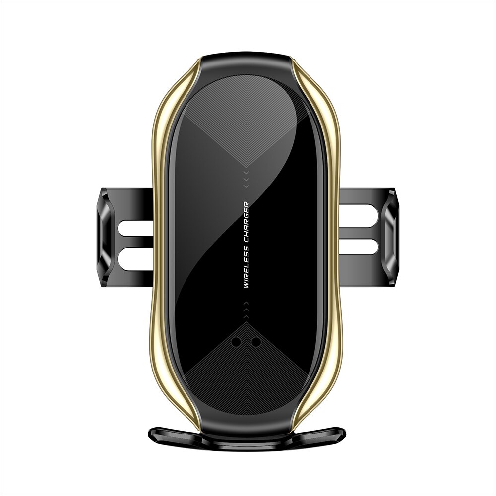 Wireless Charger Car Mount for Air Vent Mount Car Phone Holder Intelligent Infrared Fast Wireless Charging Charger For iPhone 11: Gold