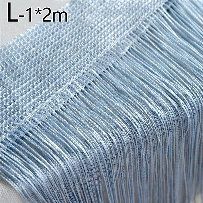 100X200Cm Draad Gordijn String Screen Lint String Divider Blind Voor Woonkamer Deur Muur Window Panel Kwastje gordijnen