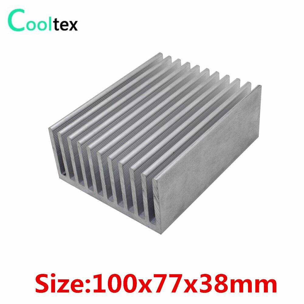 (High power) 100x77x38mm Geëxtrudeerd Aluminium Koellichaam heatsink radiator koeler voor LED power versterker Elektronische cooling