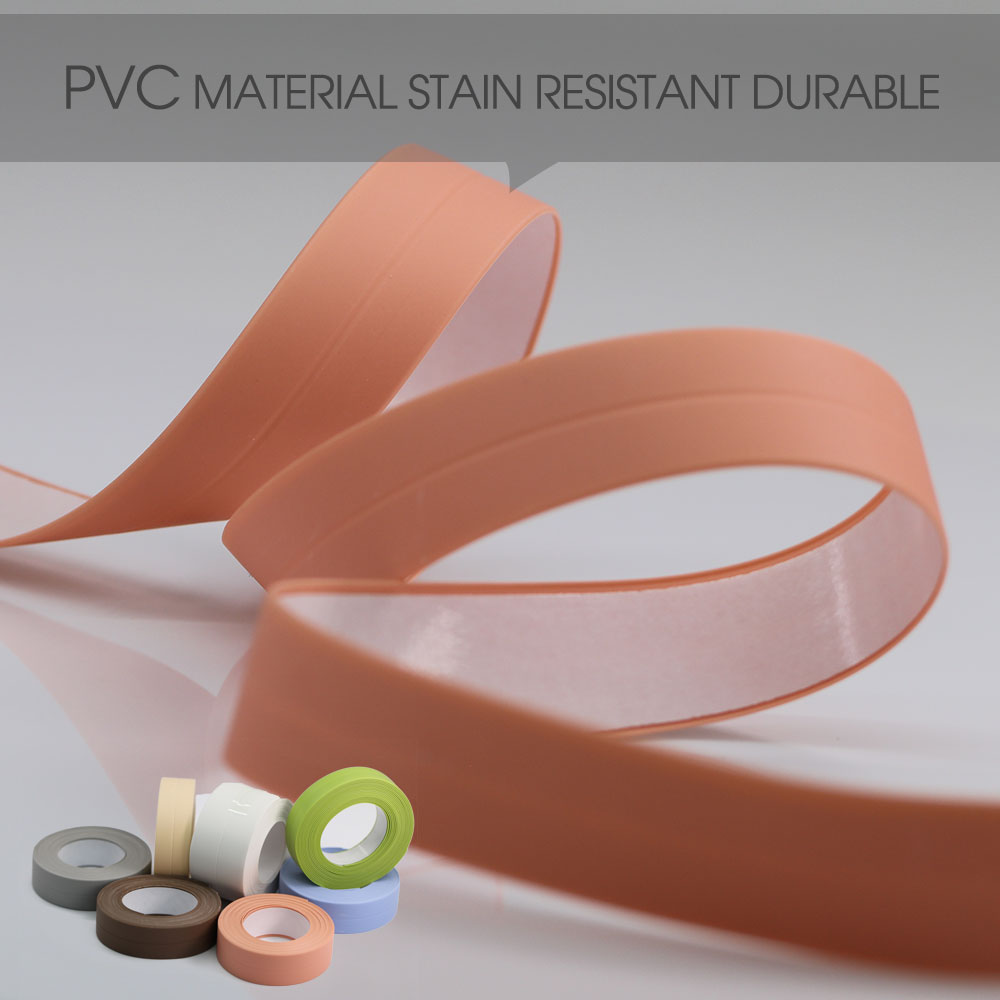 PVC Waterproof Mildew-Proof Self-Adhesives Tape for Home Bathroom Wall Sticker Toilet Sink Edge Tape Sealing Caulk Glues Strip