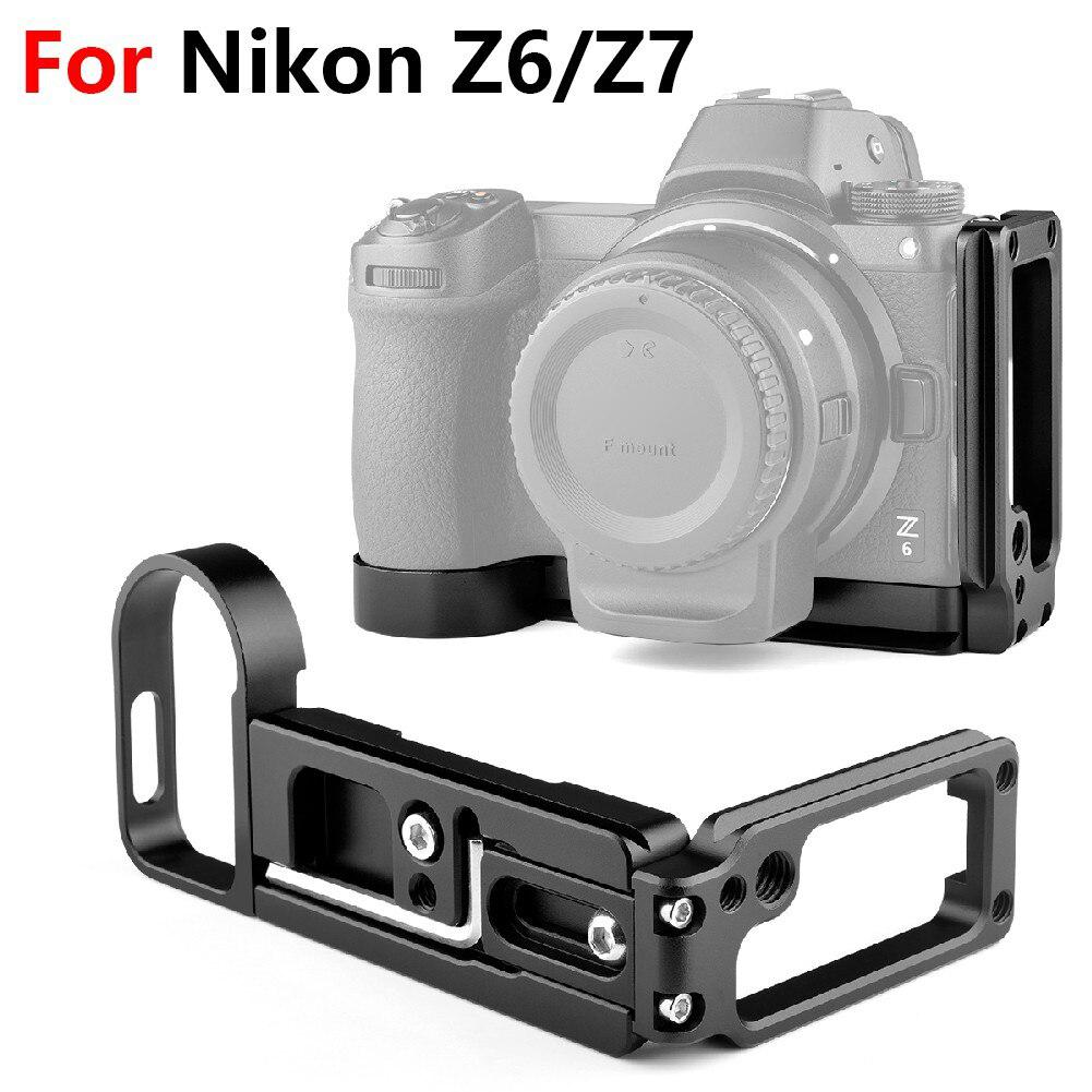 Camera L Beugel Plaat Voor Nikon Z6/Z7 Aluminium Quick Release L Plate Afneembare Side Panel Ondersteuning Horizontale Verticale schieten