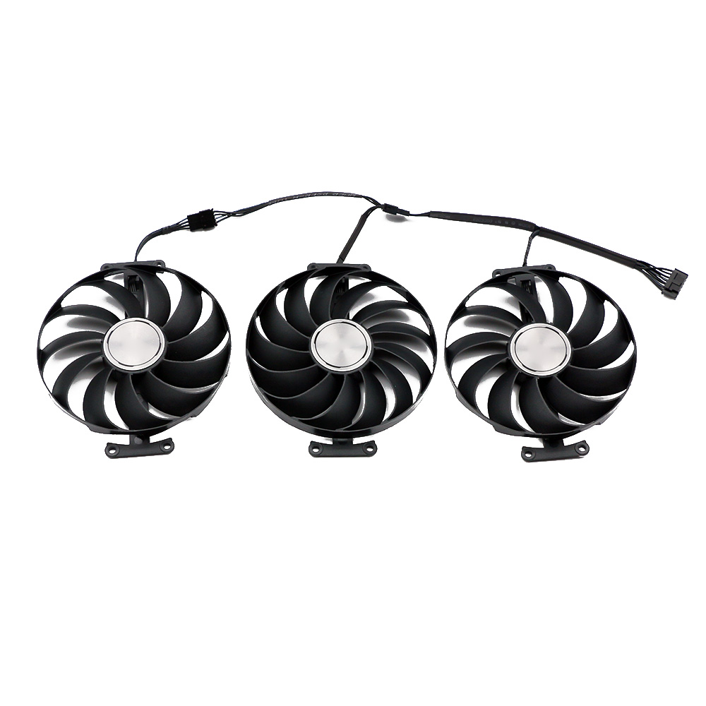 95mm CF1010U12D Graphics Card Fan Replacement ASUS Rog Strix RTX 3060 3070 3080 Ti 3090 Gaming GPU Cooler RX 6700 Graphics Card: Red