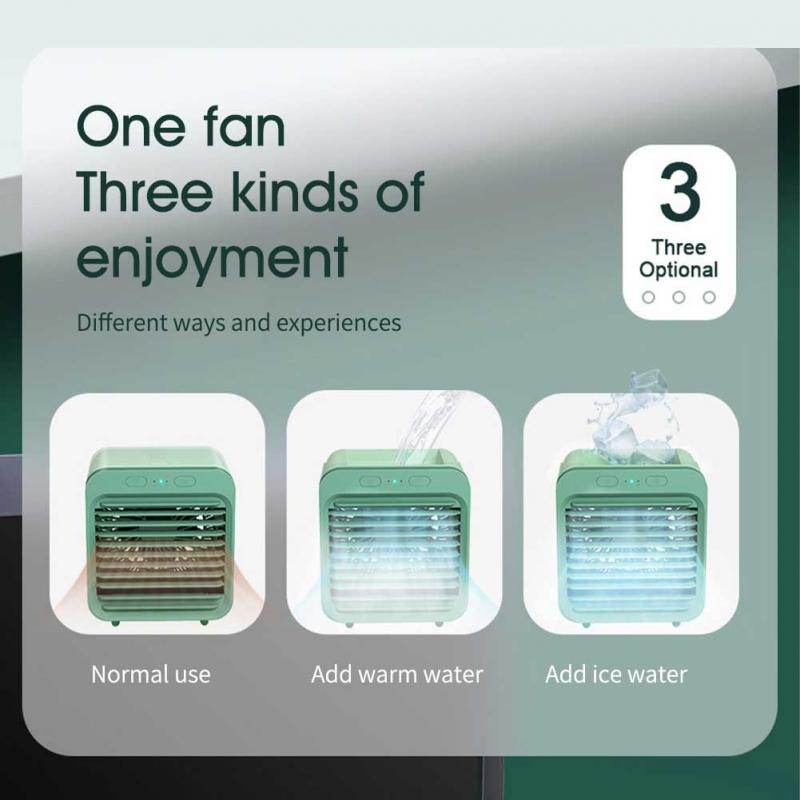 Mini Portable Air Conditioner Multi-function Humidifier Purifier USB Desktop Air Cooler Fan Arctic Air with Water Tank Home 5V