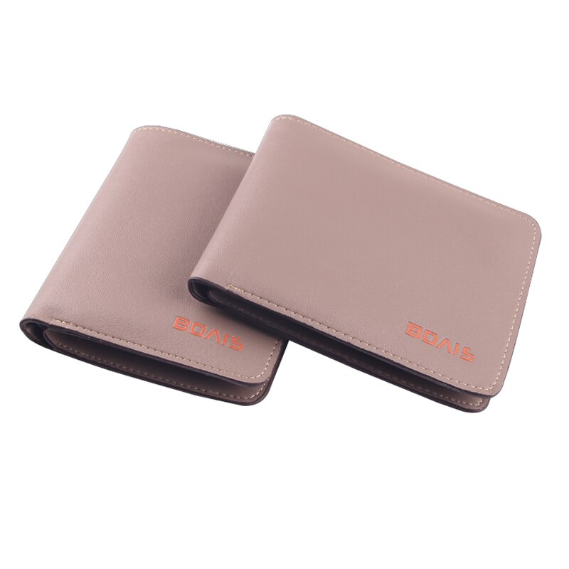 Pu leren minimalistische portemonnee slanke creditcardhouders korte portemonnee heren portemonnees heren effen heren portemonnees