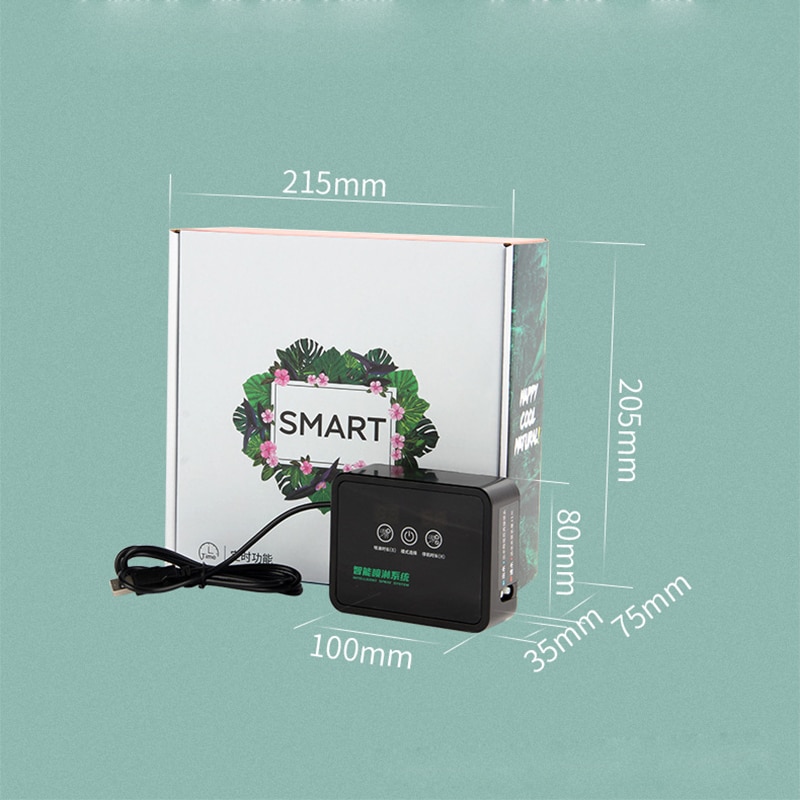 Intelligent Automatic Mist Spray System Set Electronic Timer Vivarium LCD Screen Sprinkler Controller Terrarium Spraying Kit