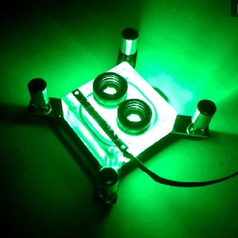 G1/4 Thread Waterblock Acrylic Copper Water Cooling CPU PC Water Cooling Radiator Heatsink Block for 1150 1151 1155 1156