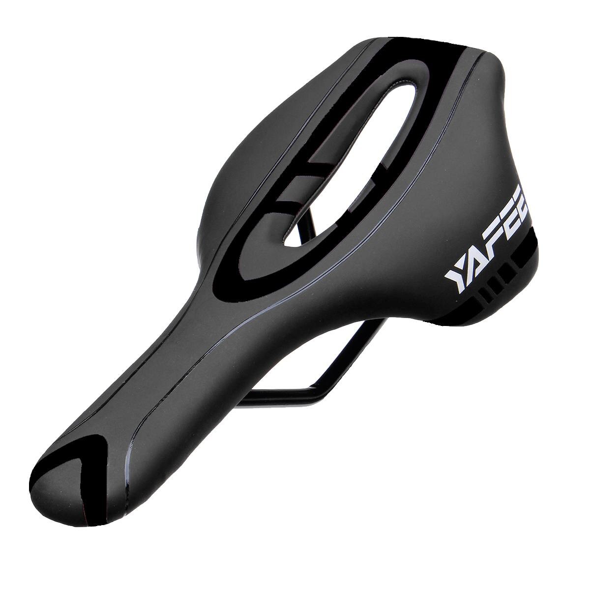 Road mtb gel comfort sadel cykel cykel cykelsits kudde: Svart