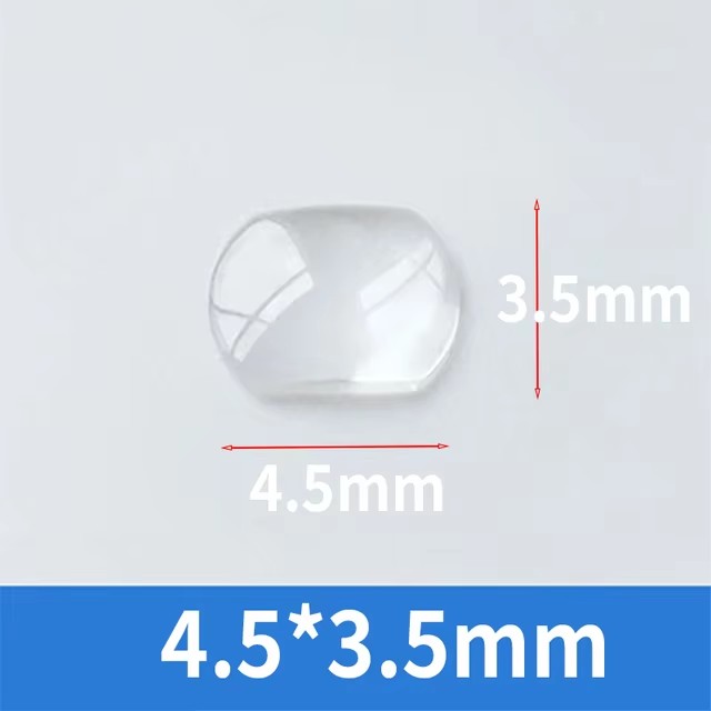 Uhr Kristall Lupe Werkzeug Saphir blasiert Lupe Objektiv Für Datum Fenster Hohe Transparenz Uhr Glas 7,0x5,5mm/5,5x4,5mm: Grün
