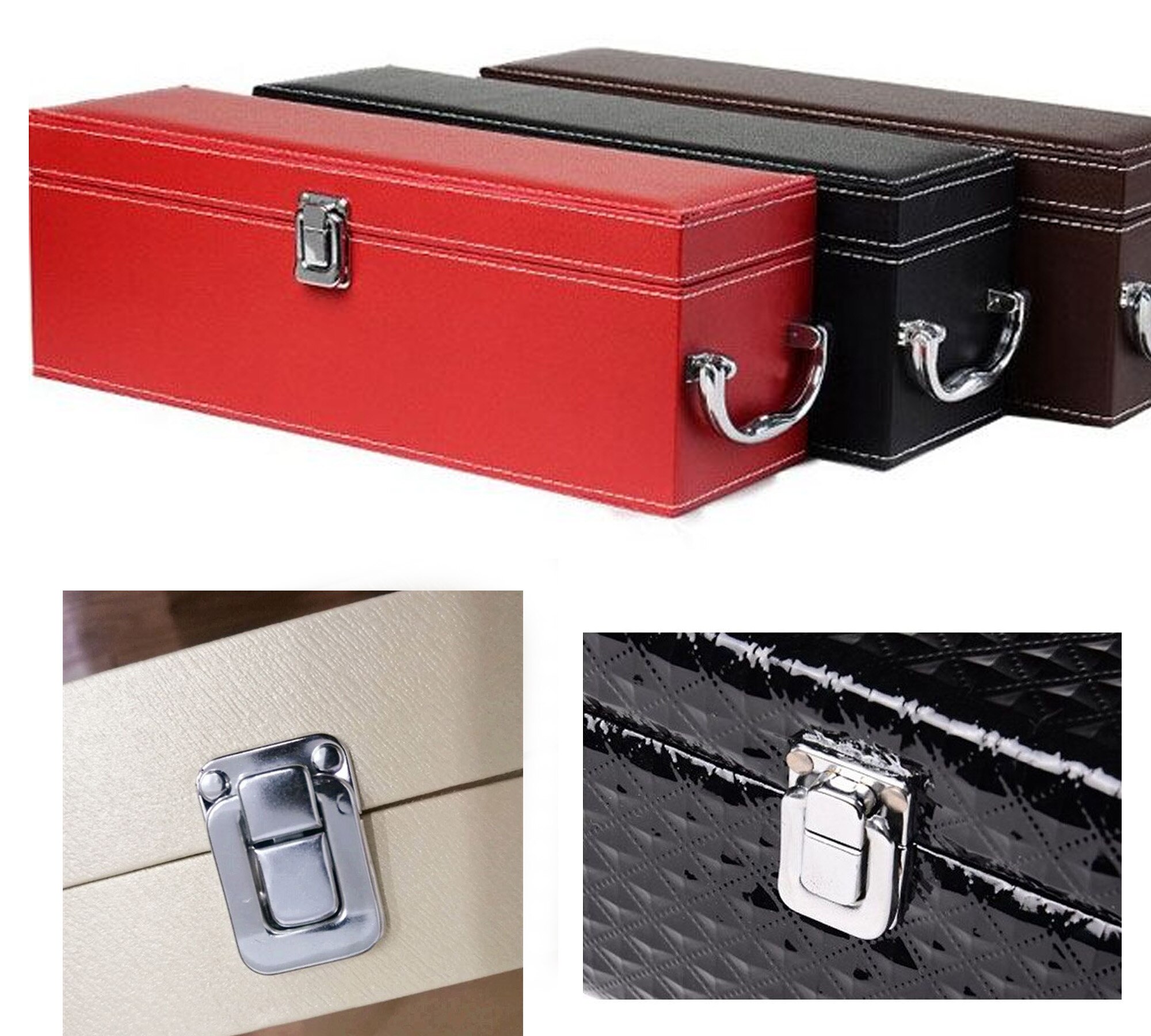 Toggle Case Catch Latch Flat Bag Latches Trunk Draw Bolt Closure Chest Leather Suitcase Buckle Metal Latches for Wooden Box